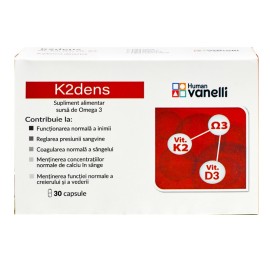 VANELLI K2dens, Συμπλήρωμα Διατροφής με Βιταμίνες & Ωμέγα 3 Λιπαρά Οξέα - 30caps