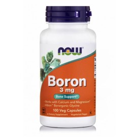 NOW FOODS Boron 3 mg, Συμπλήρωμα Διατροφής με Βόριο - 100caps