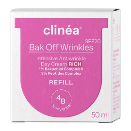 CLINEA Bak Off Wrinkles Rich Cream SPF20 Refill, Κρέμα Ημέρας Εντατικής Αντιγήρανσης Πλούσιας Υφής, Ανταλλακτική Κάψουλα - 50ml