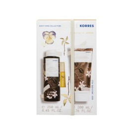 KORRES Body Care Collection, Renewing Body Cleanser Vanille Cinamon, Βανίλια Κανέλα Αφρόλουτρο - 250ml & Body Smoothing Milk, Γαλάκτωμα Σώματος - 200ml