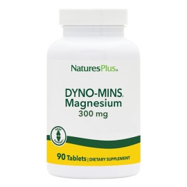 NATURE΄S PLUS Dyno- Mins, Magnesium 300mg, Συμπλήρωμα Διατροφής με Μαγνήσιο - 90τtabs