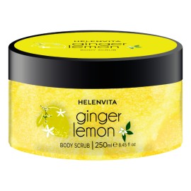 HELENVITA Body Scrub Ginger Lemon, Απολεπιστικό Τζελ Σώματος με Κόκκους Ζάχαρης & Εκχύλισμα Φλοιού Λεμονιού- 250ml