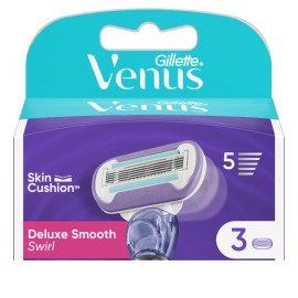 GILLETTE Venus Deluxe Smooth Swirl, Ανταλλακτικές Κεφαλές - 3τεμ