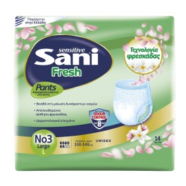 SANI Sensitive Fresh Pants, Large No3, Εσώρουχα Ακράτειας Unisex - 14τεμ