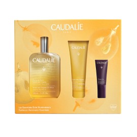 CAUDALIE Radiance Illuminator Essentials, Soleil des Vignes Oil Elixir - 100ml & ΔΩΡΟ Soleil des Vignes Shower Gel - 50ml & Premier Cru The Eye Cream - 5ml