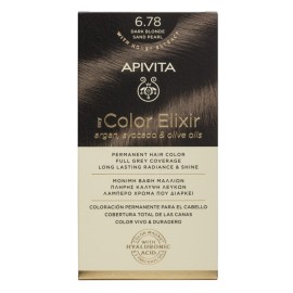 APIVITA My Color Elixir, Βαφή Μαλλιών No 6.78 - Ξανθό Σκούρο Μπεζ Περλέ