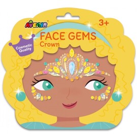 AVENIR Face Gems, Crown, Λαμπερά Αυτοκόλλητα - 1σετ