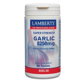 LAMBERTS Garlic 8250mg, Συμπλήρωμα Διατροφής με Σκόρδο - 60tabs