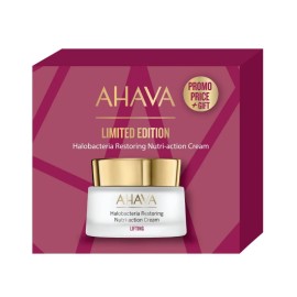 AHAVA Halobacteria Restoring Nutri- Action Cream, Αντιρυτιδική Κρέμα Ημέρας - 50ml & ΔΩΡΟ Uplift Night Cream - 15ml