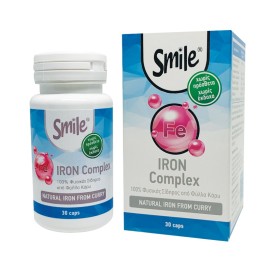 AM HEALTH Smile Iron Complex, Συμπλήρωμα Διατροφής με 100 Φυσικό Σίδηρο - 30caps