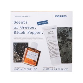 KORRES Σετ Scents of Greece Black Pepper , Eau De Toilette - 50ml & Aftershave Balm - 125ml