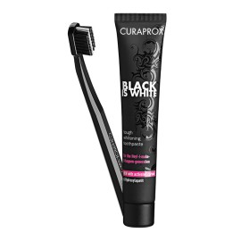 CURAPROX Black Is White, Whitening Toothpaste, Fresh Lime-Mint - 90ml & Οδοντόβουρτσα CS 5460 - 1τεμ