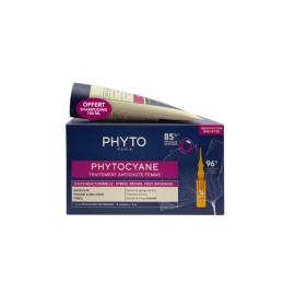 PHYTO Phytocyane Anti- Hair Loss Treatment, Reactional, for Women, Αγωγή Τριχόπτωσης για Γυναίκες - 12amps x 5ml & ΔΩΡΟ Phytocyane Shampoo - 100ml