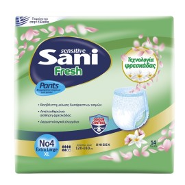 SANI Sensitive Fresh Pants, X-Large No4, Εσώρουχα Ακράτειας Unisex - 14τεμ