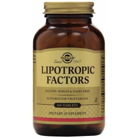SOLGAR Lipotropic Factors, Συμπλήρωμα Διατροφής για τον Έλεγχο του Σωματικού Βάρους - 100tabs