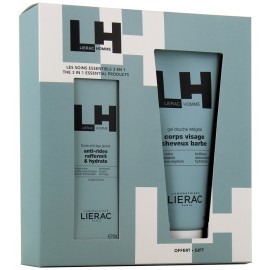LIERAC Men Anti- Aging Set,  Anti Wrinlkes Cream, Ανδρική Ενυδατική & Συσφικτική Κρέμα - 50ml & Δώρο Men Shower Gel - 200ml