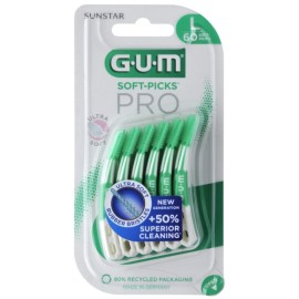 GUM Soft- Picks Pro, 691, Large, Εύκαμπτα Μεσοδόντια Βουρτσάκια - 30τεμ