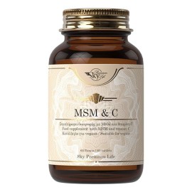 SKY PREMIUM LIFE MSM & Vitamin C, Συμπλήρωμα Διατροφής με MSM & Βιταμίνη C - 60tabs