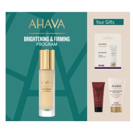 AHAVA Brightening & Firming Program, MultiVitamin C+ Serum - 30ml & Renewing Peel - 8ml & Advanced Deep Wrinkle Cream - 15ml & Dermud Hand Cream - 40m