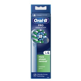 ORAL-B Pro Cross Action White, Ανταλλακτικές Κεφαλές Λευκές - 4τεμ