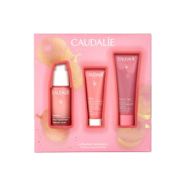 CAUDALIE Moisturizing Routine, VinoHydra Hyaluronic Serum - 30ml & ΔΩΡΟ Moisturizing Mask - 15ml & Rose De Vigne Shower Gel - 50ml