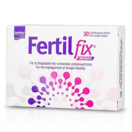 INTERMED FertilFix Woman, Συμπλήρωμα Διατροφής για τη Διαχείριση της Γυναικείας Υπογονιμότητας - 30tabs