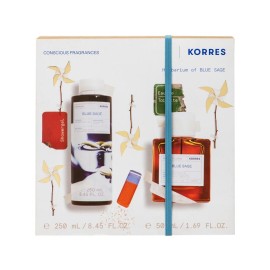 KORRES Conscious Fragrances Blue Sage Eau de Toilette - 50ml & Αφρόλουτρο - 250ml