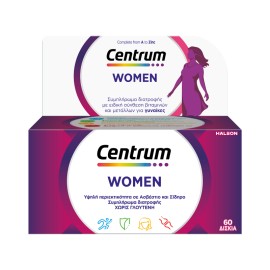 CENTRUM Women, Πολυβιταμίνη Ειδικά Σχεδιασμένη για τη Γυναίκα - 60tabs