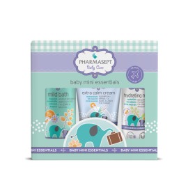 PHARMASEPT Baby Care Mini Essentials, Baby Care Mild Bath - 100ml & Baby Care Extra Calm Cream - 40ml & Baby Care Hydrating Milk - 40ml