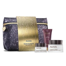 AHAVA Beyond Boundaries Extraordinary You, Extreme Day Cream - 50ml, Extreme Firming Eye Cream - 15ml & Vivid Burgundy Mineral Hand Cream - 40ml