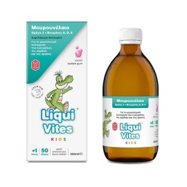 VICAN Liqui Vites Kids Cod Liver Oil, Μουρουνέλαιο, Ω3 & Βιταμίνες για Παιδιά - 250ml