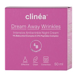 CLINEA Dream Away Wrinkles, Κρέμα Νυκτός Εντατικής Αντιγήρανσης - 50ml