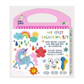 AVENIR My First Colouring Kit Unicorn Friends, Βιβλίο Ζωγραφικής με Κηρομπογιές