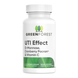 GREEN FOREST UTI Effect D-Mannose, Cranberry Pacran & Vitamin C, Συμπλήρωμα Διατροφής για Υγιή Λειτουργία του Ουροποιητικού Συστήματος - 30caps