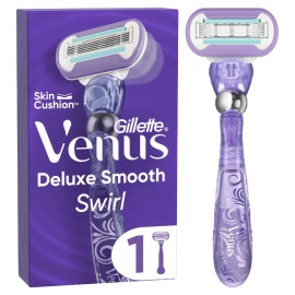 GILLETTE Venus Deluxe Smooth Swirl, Γυναικεία Ξυριστική Μηχανή & 1 Ανταλλακτική Κεφαλή