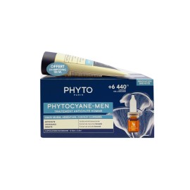 PHYTO Phytocyane Anti- Hair Loss Treatment, Severe, for Μen, Αγωγή Τριχόπτωσης για Άνδρες - 12vials x 5ml & ΔΩΡΟ Phytocyane Shampoo - 100ml