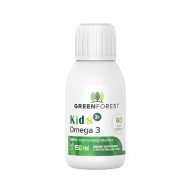 GREEN FOREST Kids Omega 3, Lemon Flavor, Εξαιρετικά Υψηλής Καθαρότητας Ω3 - 150ml