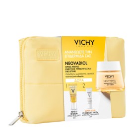 VICHY Πακέτο Προσφοράς Neovadiol Redensifying Cream, Κρέμα Ημέρας για την Περιεμμηνόπαυση Καν/Μικτή Επιδερμίδα - 50ml & ΔΩΡΟ Meno 5 Bi-Serum - 5ml & UV Age Daily spf 50+ - 3ml & Νεσεσέρ