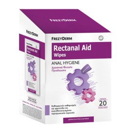 FREZYDERM Rectanal Aid Wipes, Μαντηλάκια Καθαρισμού της Περιπρωκτικής Περιοχής - 20τεμ