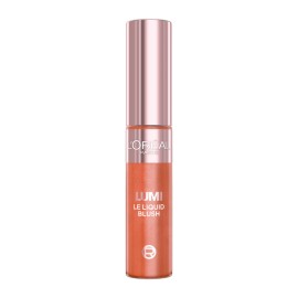 LOREAL PARIS Lumi Le Liquid Blush, Υγρό Ρουζ για Έντονο Χρώμα & Λάμψη, 627 Glowy Warm Peach - 11ml