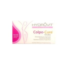 HYDROVIT Intimcare Colpo- Cure Ovules, Κολπικά Υπόθετα για την Αποκατάσταση της Κολπικής Χλωρίδας - 10τεμ