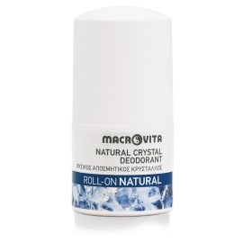 MACROVITA Natural Crystal Deodorant Roll On, Natural, Φυσικός Αποσμητικός Κρύσταλλος - 50ml