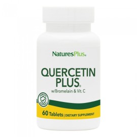 NATURE΄S PLUS Quercetin Plus with Bromelain & Vit C, Συμπλήρωμα Διατροφής με Κουερσετίνη, Βιταμίνη C & Bρομελίνη - 60tabs