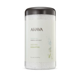 AHAVA Deadsea Salt Mineral Bath Salt Soothing Eucaliptus, Φυσικοί Κρύσταλλοι Μπάνιου - 907gr