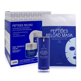 YOUTH LAB Peptides Relaod First Wrinkles Cream, 24ωρη Αντιρυτιδική Κρέμα για τα Πρώτα Σημάδια Γήρανσης - 50ml & ΔΩΡΟ Κρέμα Ματιών - 15ml & Μάσκα Προσώπου - 1τεμ