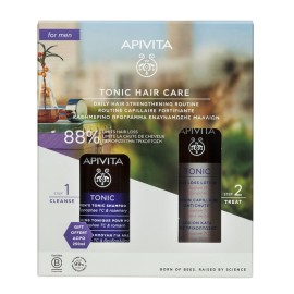 APIVITA Hair Loss Lotion, Λοσιόν Κατά της Τριχόπτωσης - 150ml & ΔΩΡΟ Mens Tonic Shampoo, Σαμπουάν Κατά της Τριχόπτωσης - 250ml