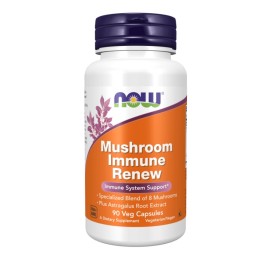 NOW FOODS Mushroom Immune Renew, Συνεργιστική Φόρμουλα Φυτοστοιχείων - 90veg caps