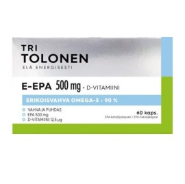 TRI TOLONEN E-EPA Ιχθυέλαιο, Ω3 500mg + Βιταμίνη D 12,5μg - 60caps