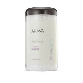 AHAVA Deadsea Salt Mineral Bath Salt Calming Lavender, Φυσικοί Κρύσταλλοι Μπάνιου - 907gr