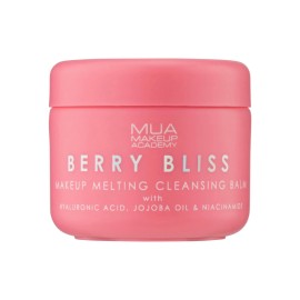 MUA Berry Bliss Makeup Melting Cleansing Balm, Βάλσαμο Καθαρισμού Μακιγιάζ με Υαλουρονικό, Νιασιναμίδη & Τζοτζόμπα - 22gr